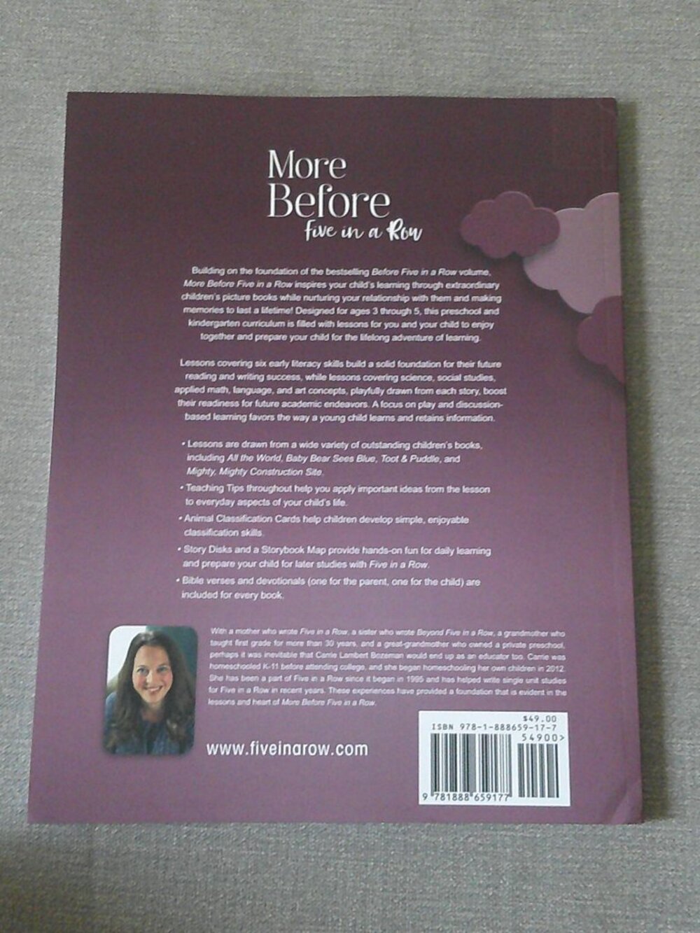 More Before Five in a Row Homeschool Curriculum for Ages 3-5 by Carrie Bozeman - Picture 4 of 7